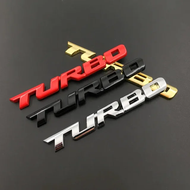 Brand New Car Styling Car Turbo Boost Loading Boosting 3D Metal Chrome Zinc Alloy 3D Emblem Badge Sticker Decal Auto Accessory