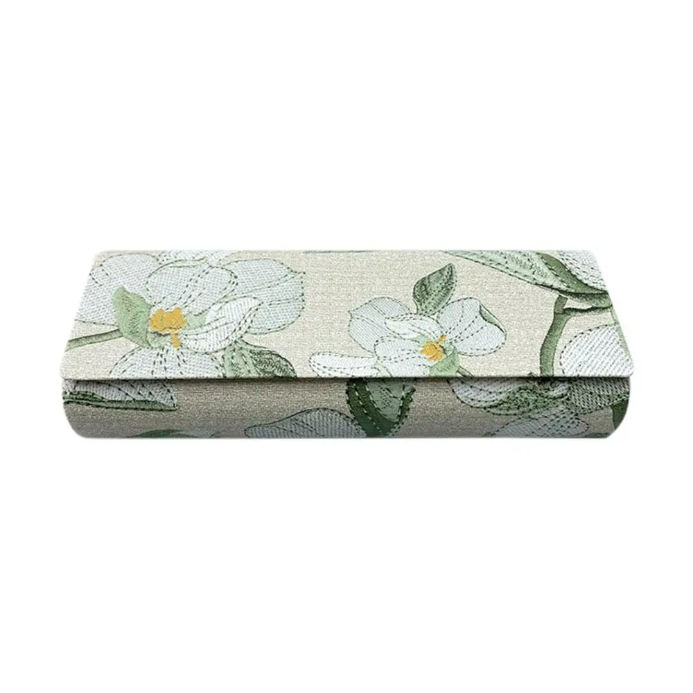 Elegant Embroidered Glasses Pouch - Portable, Multifunctional Case