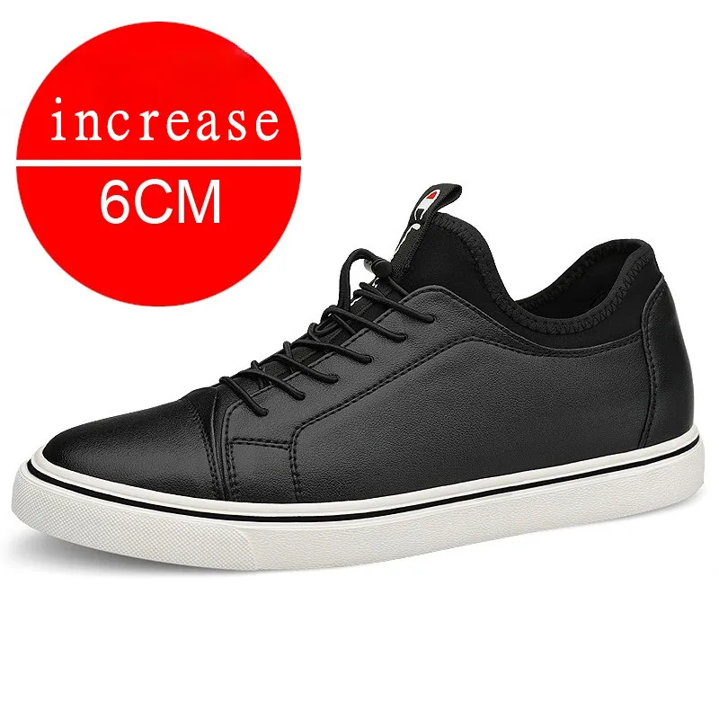 

Elevator 8cm Sneakers Height Increasing Shoes Men's Invisible Inner Height-enhancing Leisure Sports Shoe Autumn Black Shoes Male