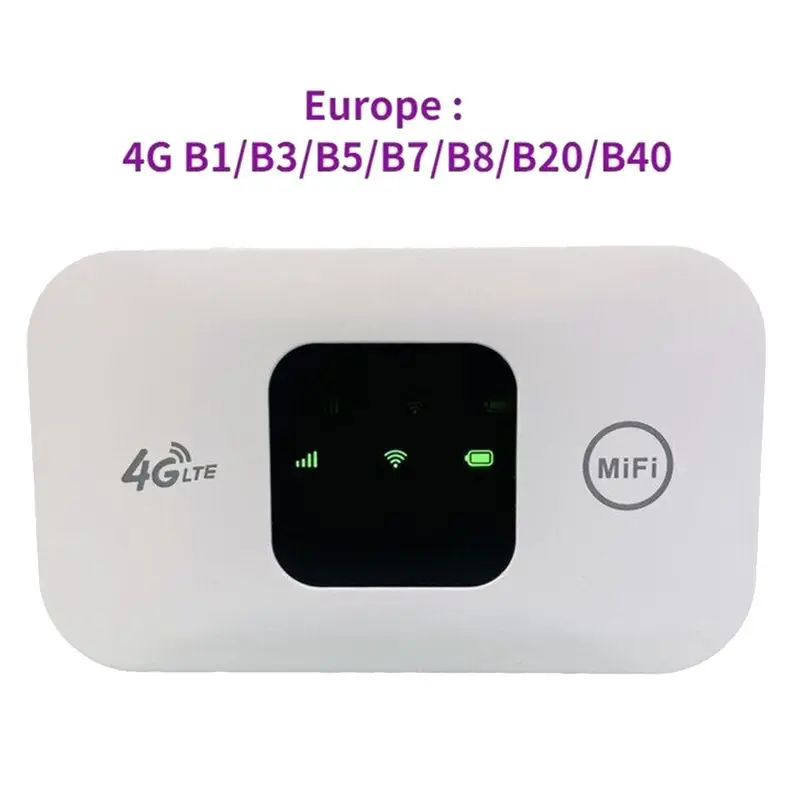 L77A 4G WiFi 라우터 MiFi 150Mbps WiFi 모뎀 자동차 모바일 WiFi 무선 핫스팟은 Sim 카드 슬롯으로 10명의 사용자를 지원합니다.