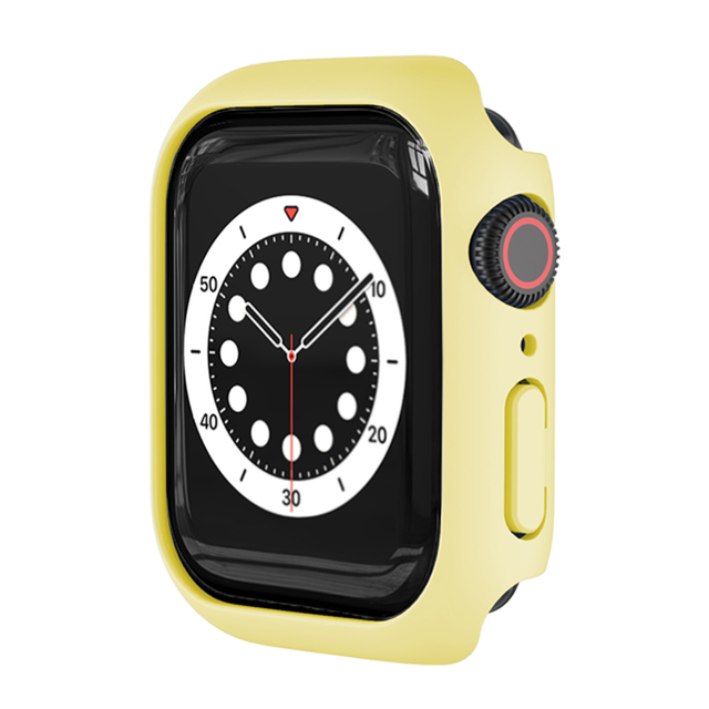 For Apple Watch Case 6 se 5 4 3 44mm 40mm 42mm 38mm Accessories PC Screen Protector bumper iWatch series 7 41mm 45mm Case