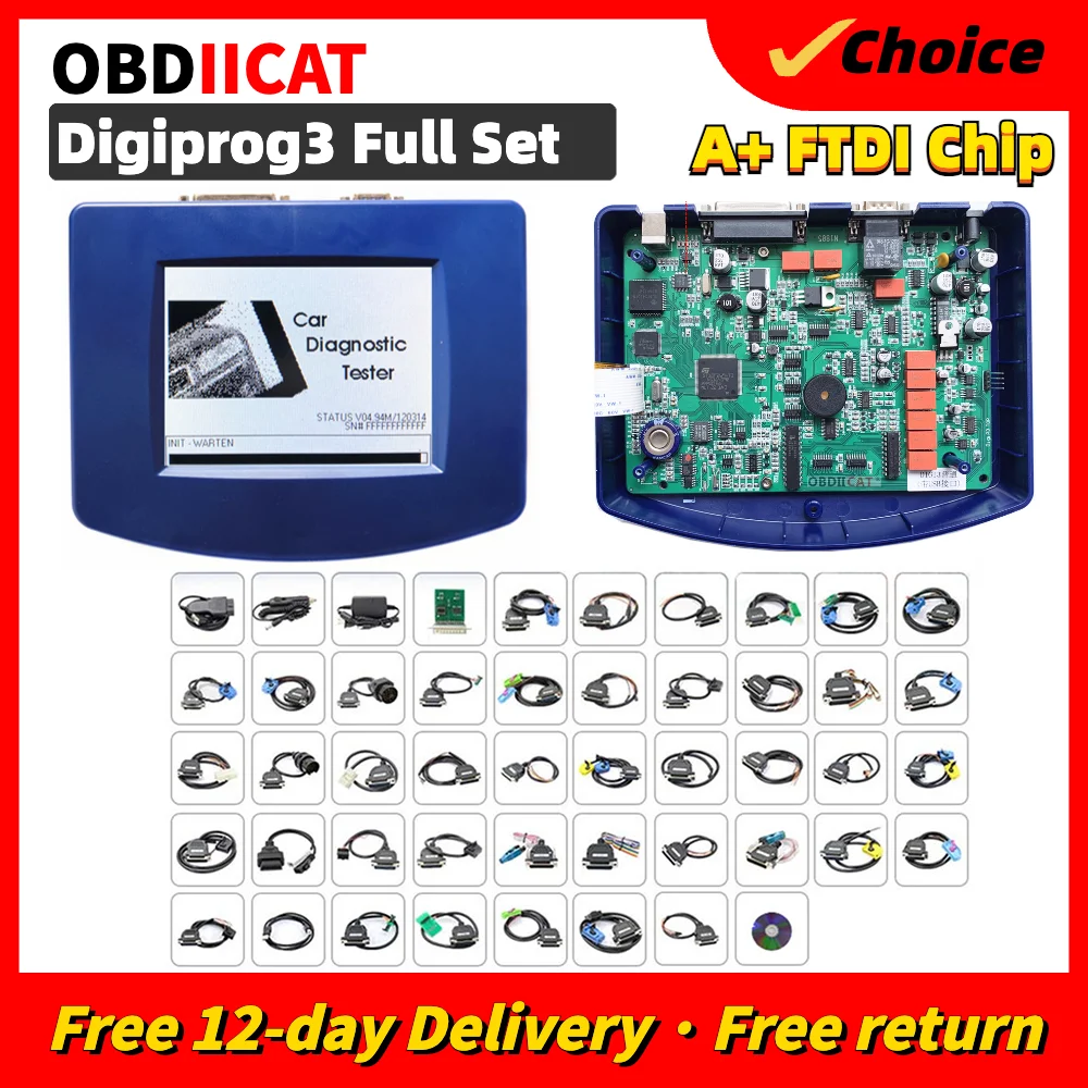 

DHL Anti-theft key matching Digiprog3 V4.94 Inspection Tools Digiprog 3 FTDI Chip With OBD2 ST01 ST04 Cable KM Correction Tools