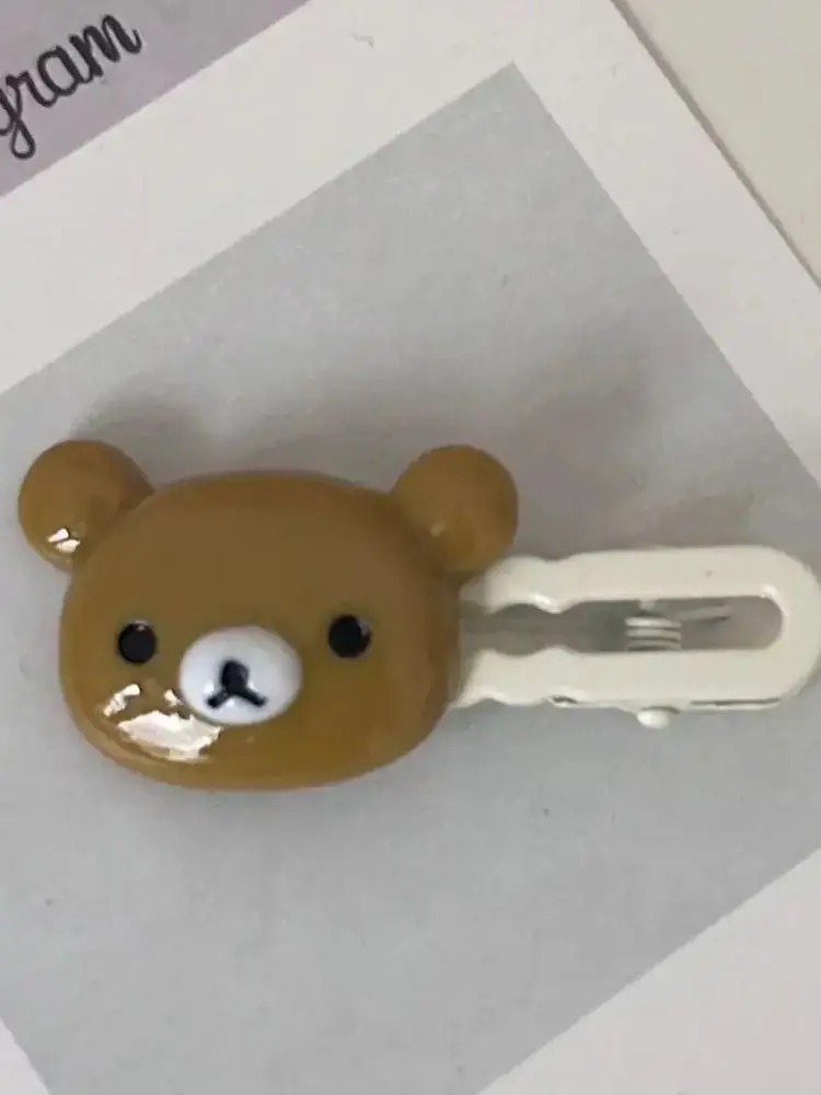 Easy Bear Niedliche Haarspange Mädchen Rilakkuma Kopfbedeckung Cartoon Easy Bear Haarspange Lazybear Süße Clip Haarschmuck Geschenke – Detail 5