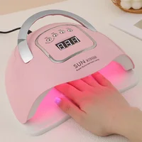 280W UV LED Nail Dryer Professional Gel Polish Drying Lamp with 4 Timer Settings for Fast Curing Gel Nails at Home Salon Use 1