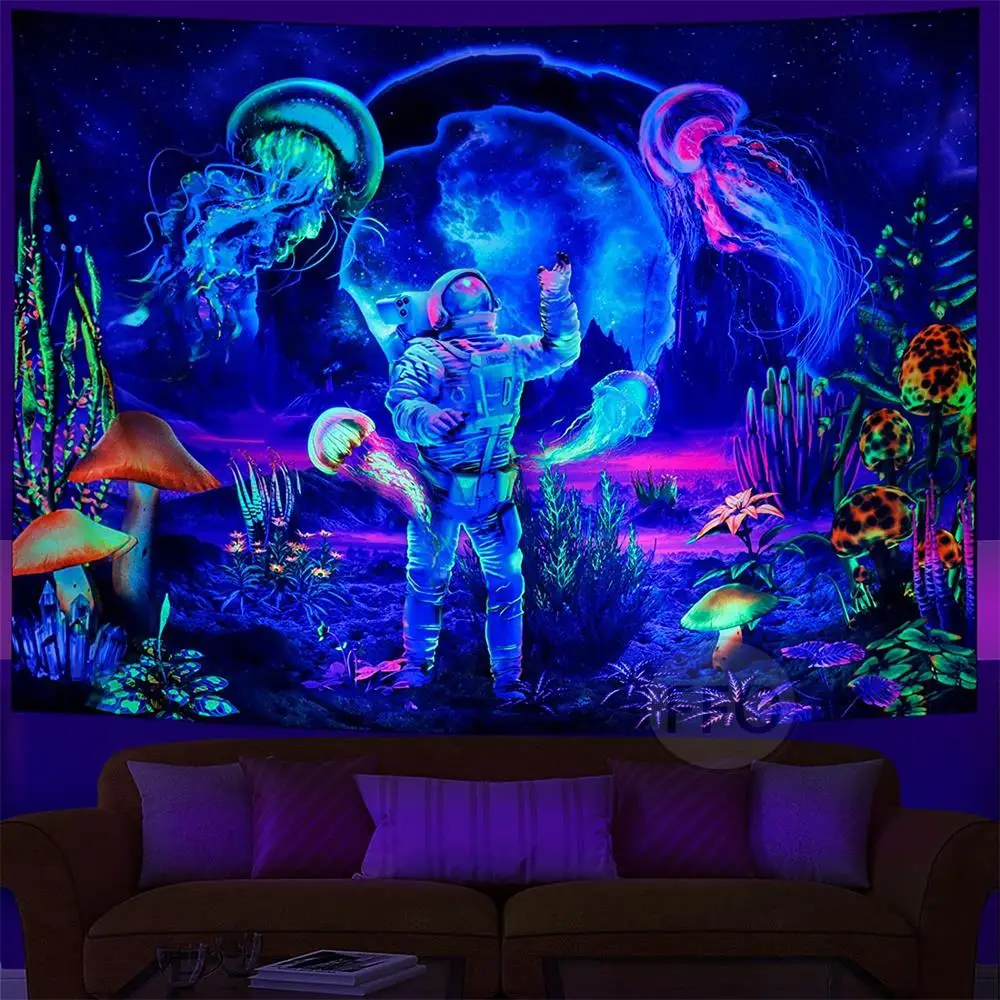 smoking room  Black light room, Glow party decorations, Hippy room