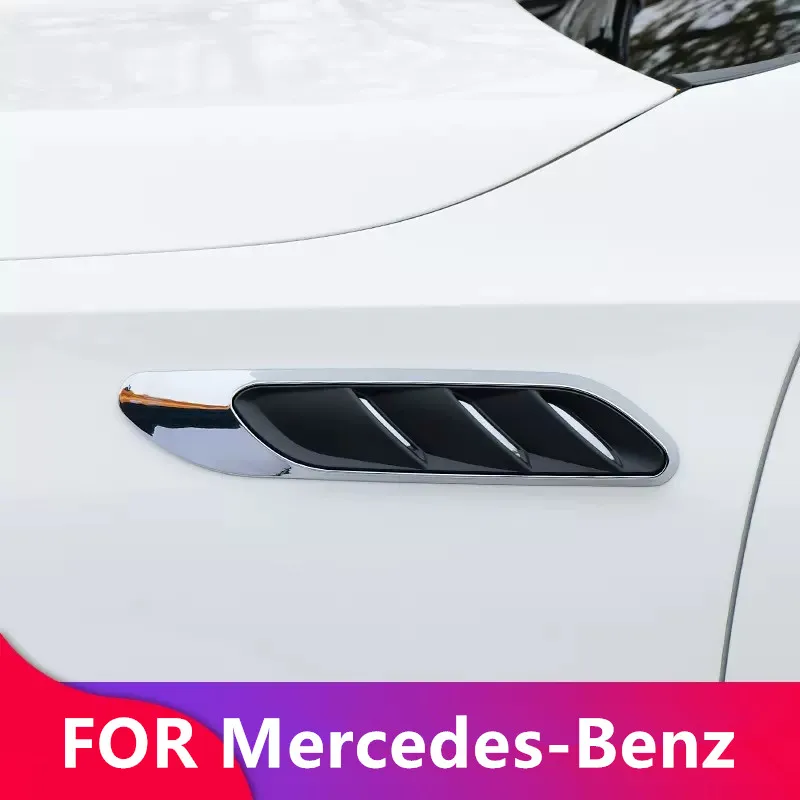

Car side fender decorative stickers fake air vents 3D stickers car exterior modification accessories for Mercedes-Benz