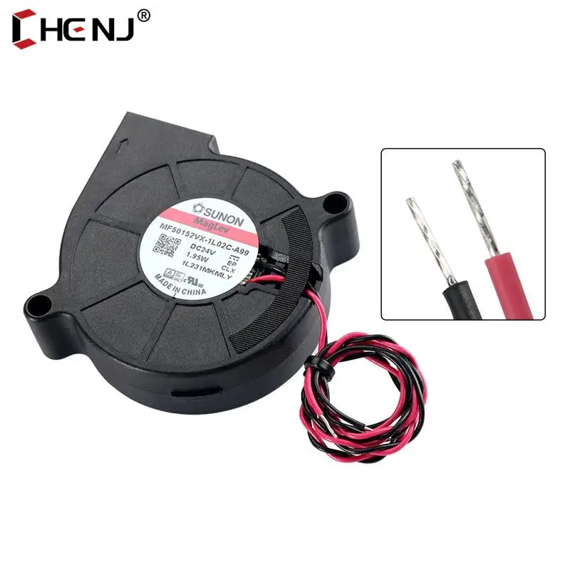 

For Sunon 3D Printer Blower Fan 5015 24V 0.41A Double Bearing Fan Centrifugal DC Cooling Turbo Fan 5015S for voron Stealthburner