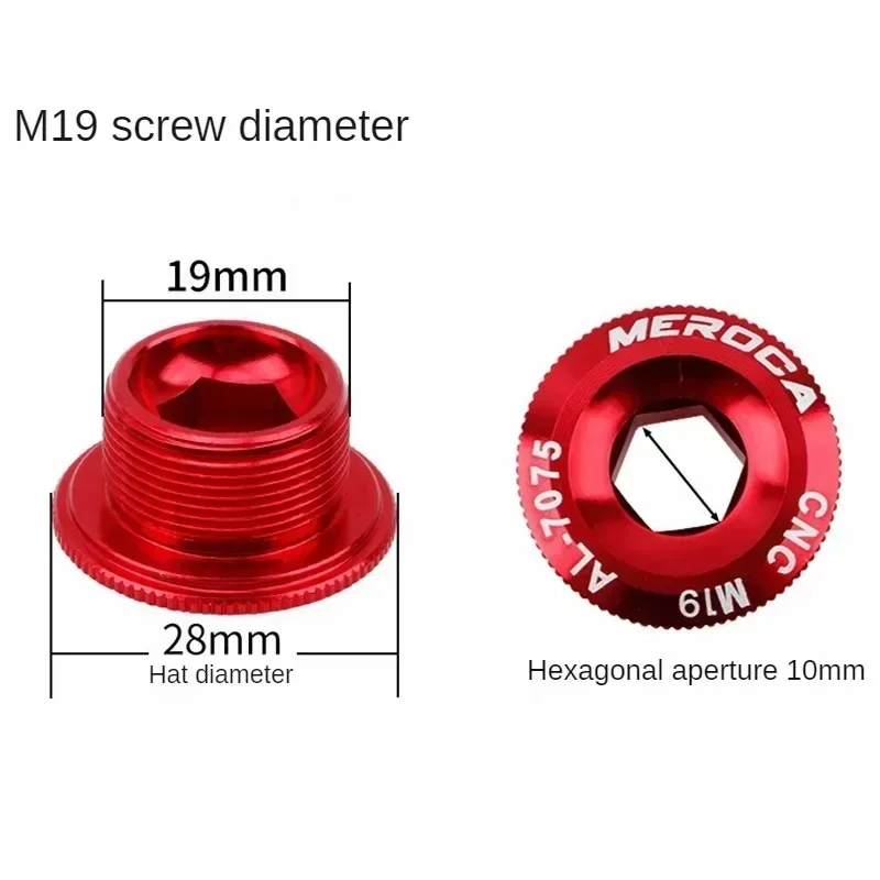 Bike Crank Cover Crank Bolt M18 M19 M20 For IXF