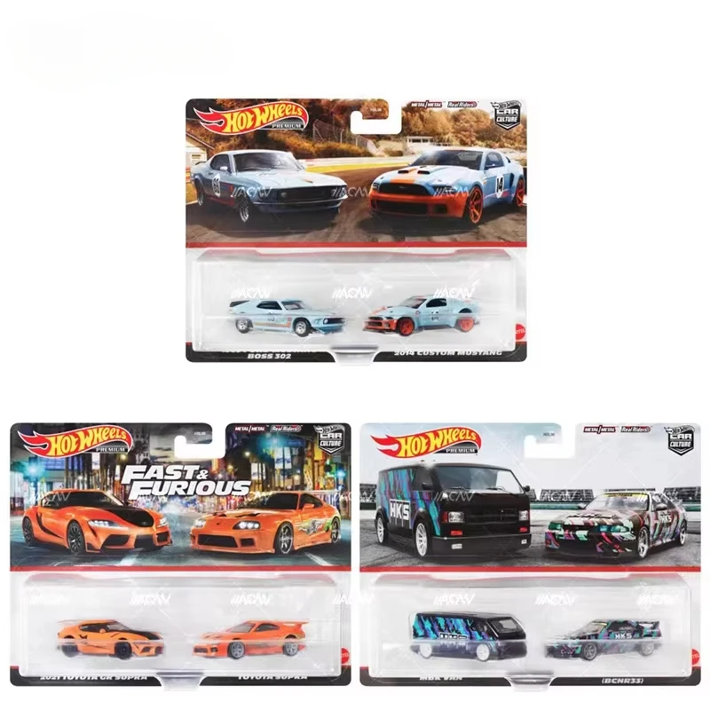 Genuine Hot Wheels Premium Car Culture 2 Pack Children Toys for