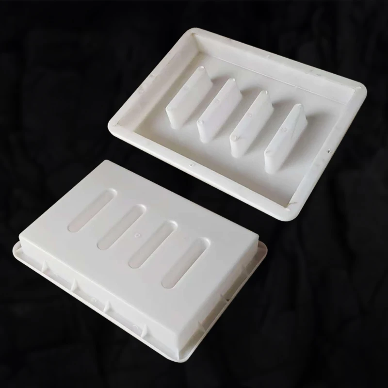 Plastic mold for gutter cover plate, sewer drain cover plate 35x25x5cm, municipal highway concrete manhole mold