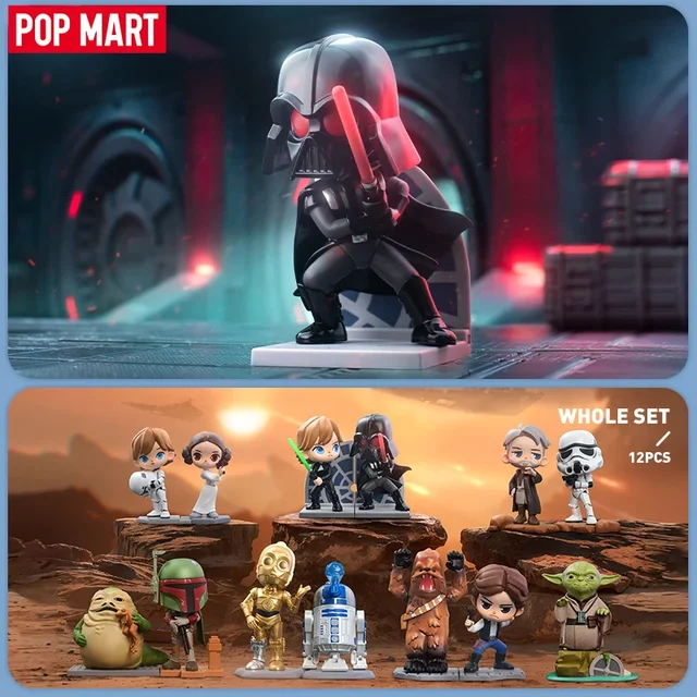 POP MART Serie Star Wars Caja Sorpresa, Decoración de Escritorio, Lindos Modelos de Juguete, Regalos de Anime