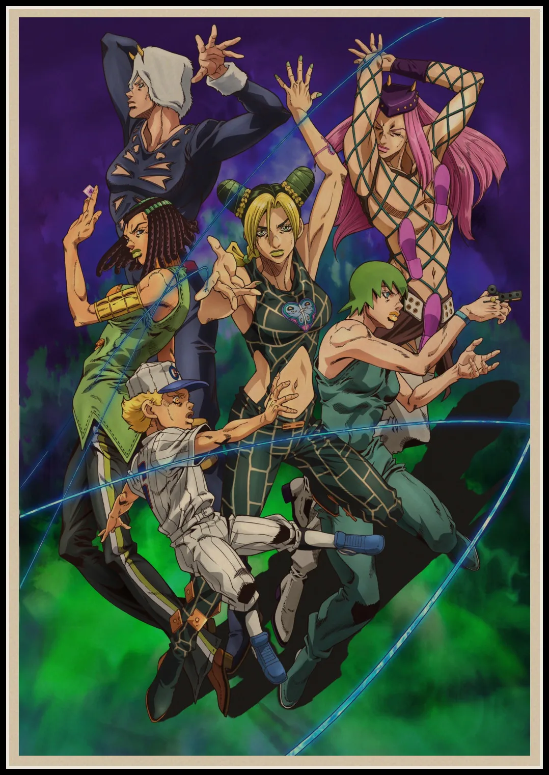 Плакат JoJo Bizarre Adventure | AliExpress