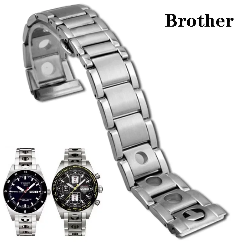 Cinturini Per Bracciale In Acciaio Inossidabile Solido Per Fit Tissot Prs516 Nascar Wristband T021414 T91148 Accessori Per Cinturini 20Mm