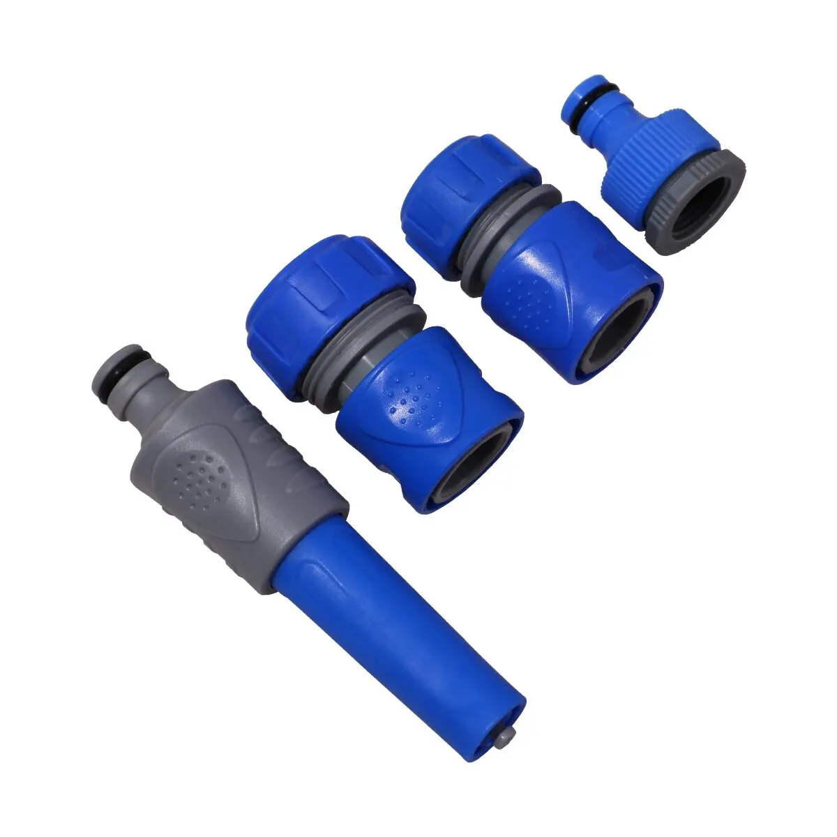 Garden Hose Connector 4Pcs/set Pipe Water Connectors Threaded Tap Connector Adjustable Spray Nozzle Water Gun Kits