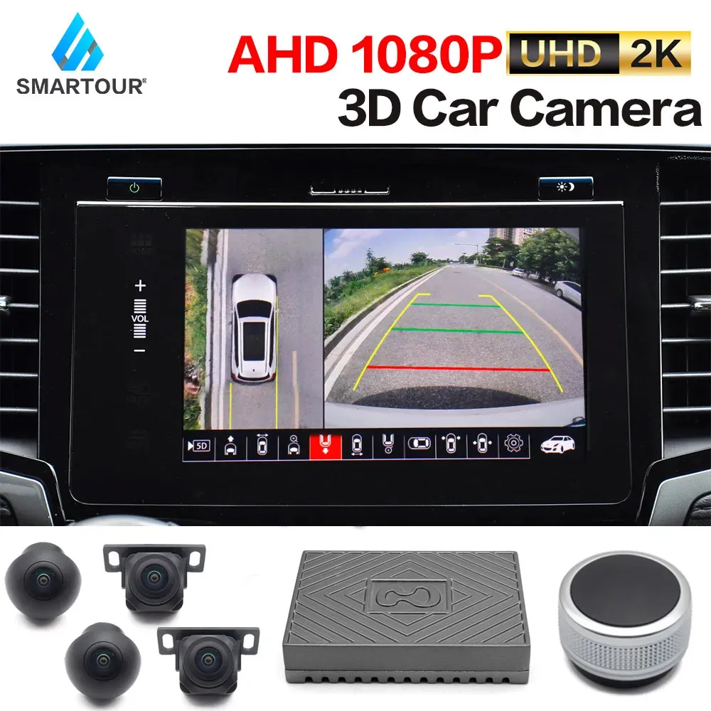 4 Kamera uhd 3d 360 Grad Surround Bird View System Auto DVR Rückansicht  Kamera Aufnahme Parken Universal Side Camera System