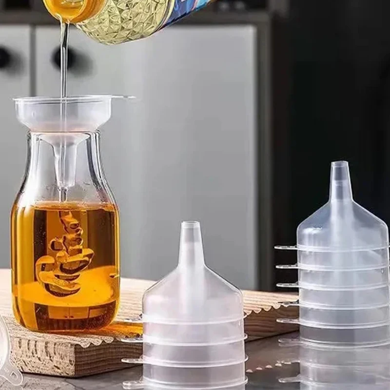 Kitchen Funnel Kitchen Accessories Plastic Funnel Plastic Small Mouth Liquid Oil Funnels Mini Funnel For Perfume Diffuser Bottle Laboratory Supplies Tools Kitchen Accessories