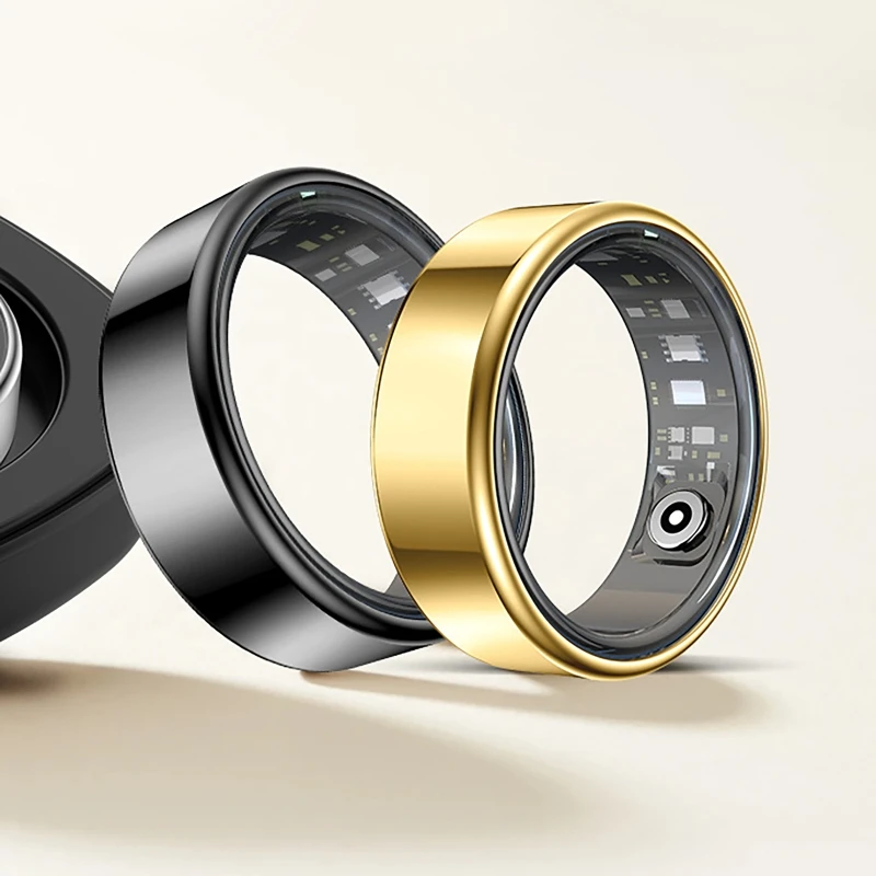 Anello Intelligente per Monitoraggio della Salute Uomo Donna, Monitoraggio Frequenza Cardiaca e Ossigeno nel Sangue, Impermeabile 5ATM, Modalità Multi-sport - immagine 4