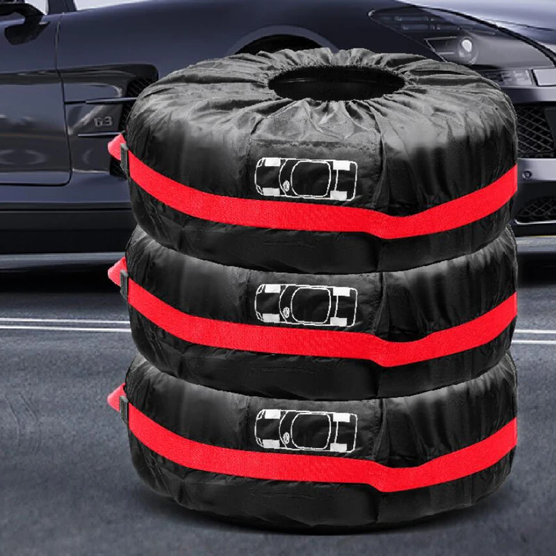 Tire Cover 1PC Tire Cover Case Car Spare Tire Cover Storage Bags For Cars Wheel Accessories Portable Wheel Bags