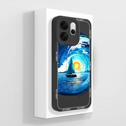 Funny Orange Cat Soft Silicone Phone Case - Full Protection Back Cover for Vivo V70 FE 5G (TYB1063)