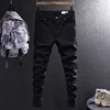 Newly Designer Men Jeans Khaki Brown Elastic Slim Fit Stretch Jeans Men Vintage Trousers Korean Simple Casual Denim Pants Hombre 5