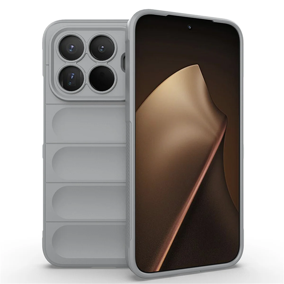 Liquid Silicone Anti-Fall Shockproof Phone Case with Soft Protective Back Cover