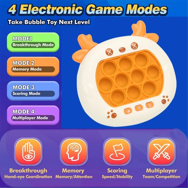 

Cartoon PopGame Toy Quick Press Puzzle Game Fine Motor Skill Toy Kids Fun Gift