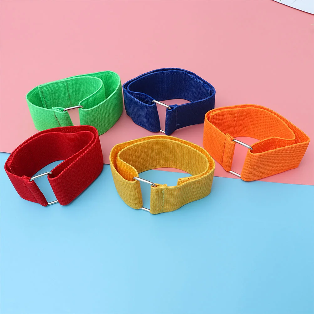 

8 PCS Stretchy Tie Strape Band for Field Legged Race Rope Outdoor Tether