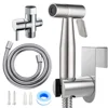 Handheld Toilet Bidet Sprayer Set Stainless Steel Hand Bidet faucet Sprayer Guns Bathroom Hand Sprayer Shower Head Self Cleaning 1