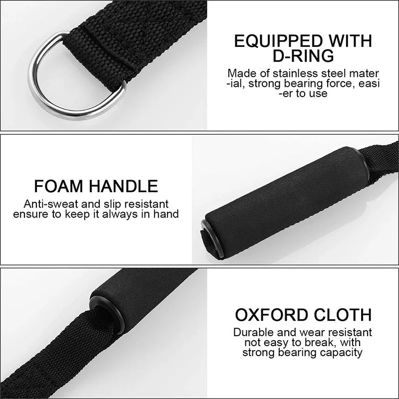 Heavy-Duty Anti-Slip Resistance Band Handles