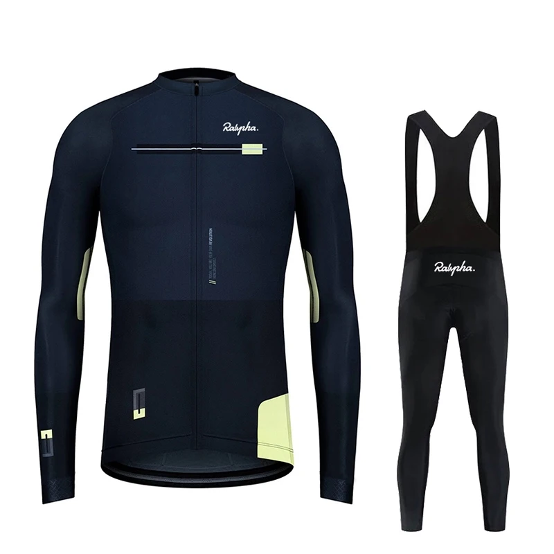 

2023 Raphaful Мужская трикотажная одежда с длинным рукавом на весну и осень с длинным рукавом для езды на велосипеде MTB Униформа велосипедная одежда быстросохнущая велосипедная одежда