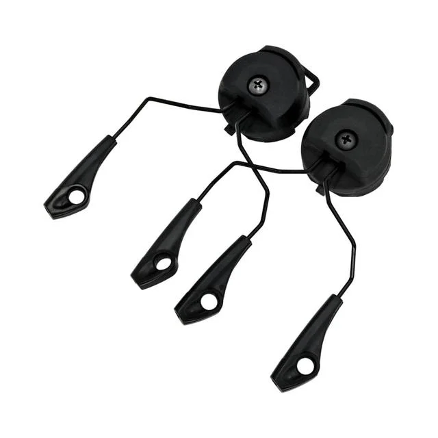 Adaptateur De Rail Arc Pour Casques - Support Rotatif 360° - Compatible Rails 19-21 Mm - En Nylon - Lot De 2