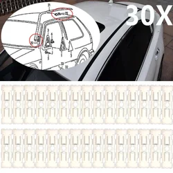 30PC Roof Rail Bar Cutter Clips Moulding 191853733A For VW Golf Jetta MK2 1983 1984 1985 1986 1987 1988 1989 1990 1991 1992