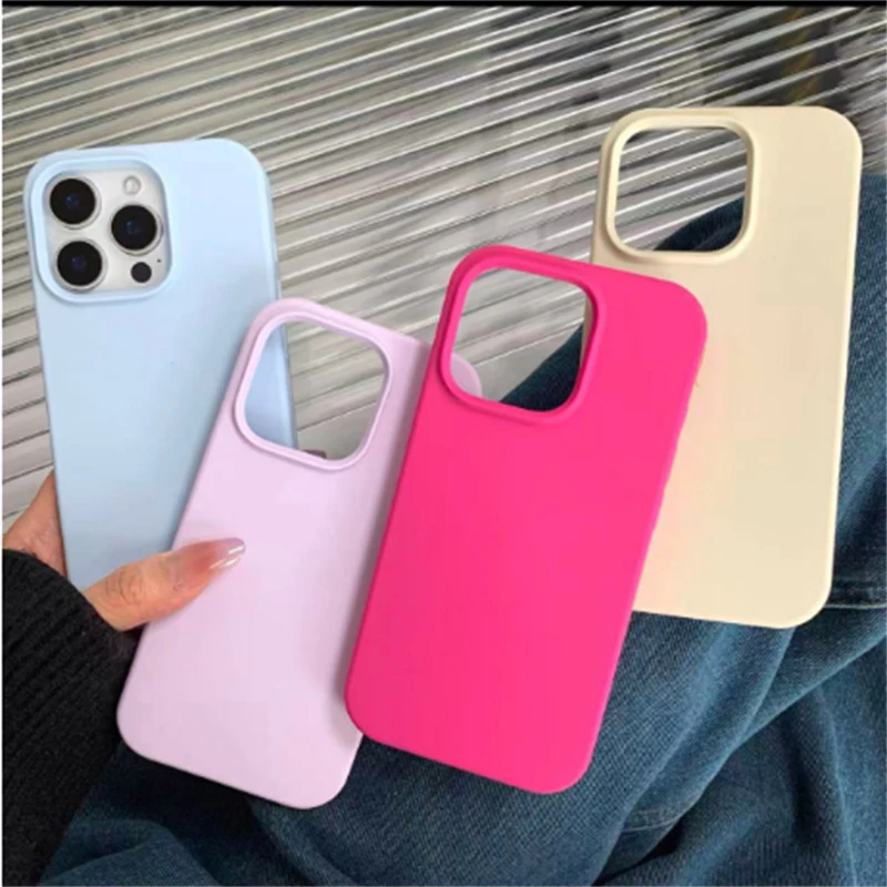 Premium Liquid Silicone Phone Case with Protective Box Cover