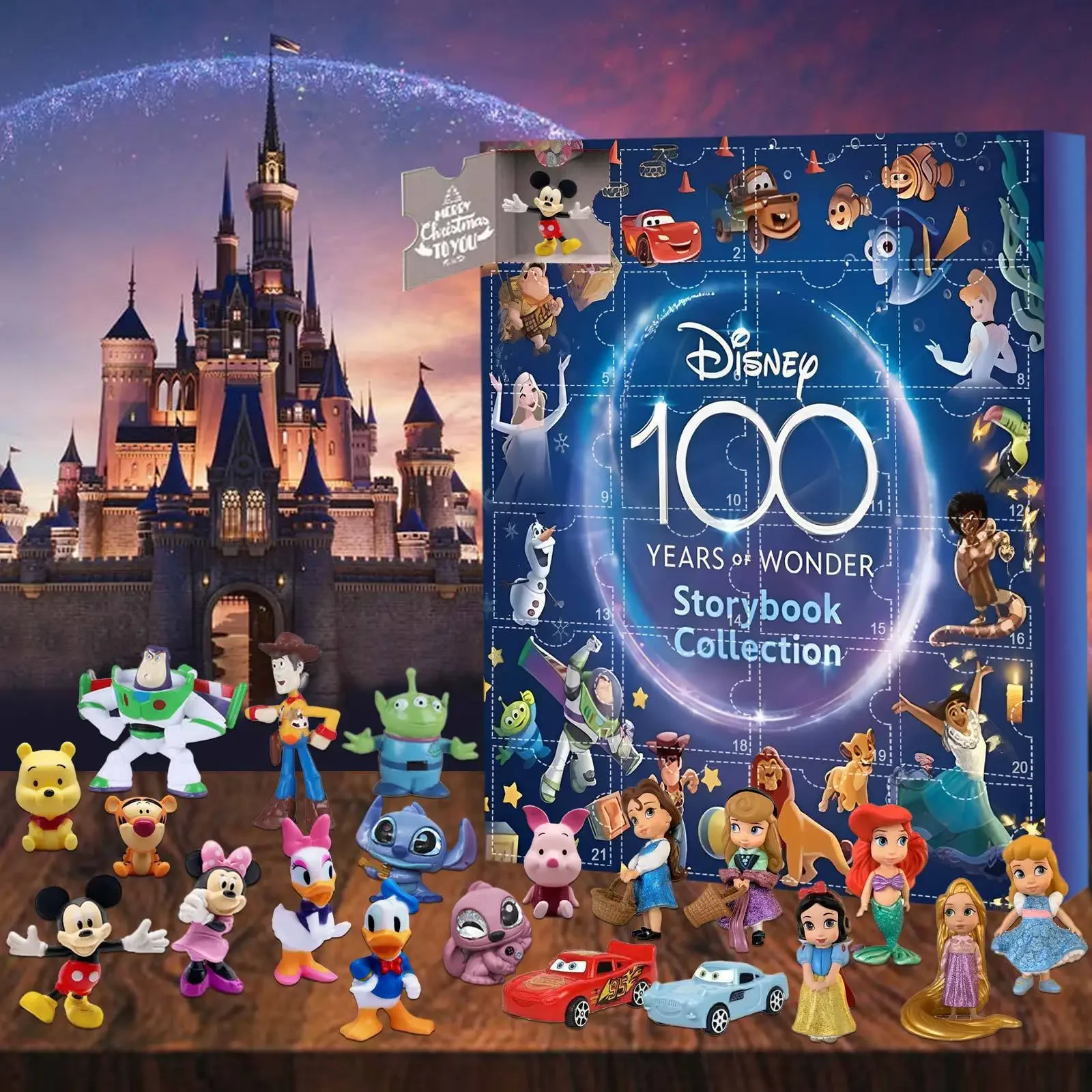 Disney Mickey 100th Aniversary Christmas Advent Calendar Action