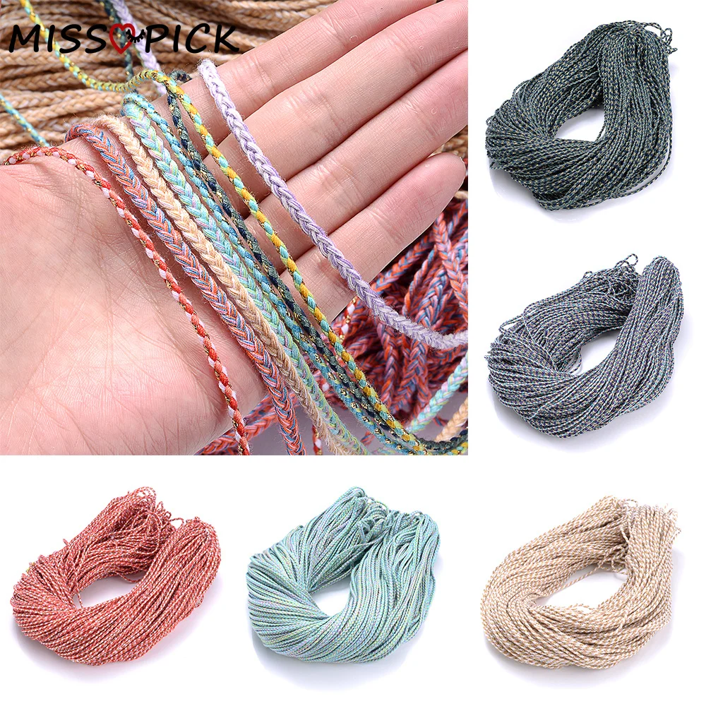 Small Binding Rope Thread 10meters-2mm-Mixed-Cotton-Thread-Cord-Gold-Line-String-Rope-For-Making ...