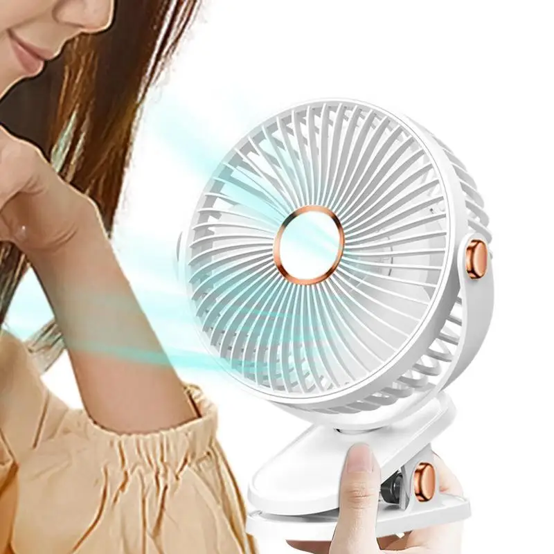 

Mini Clip Fan USB Rechargeable Air Cooling Fan 10000mah Battery Operated Fan 5 Speeds For Outdoor Camping Fishing