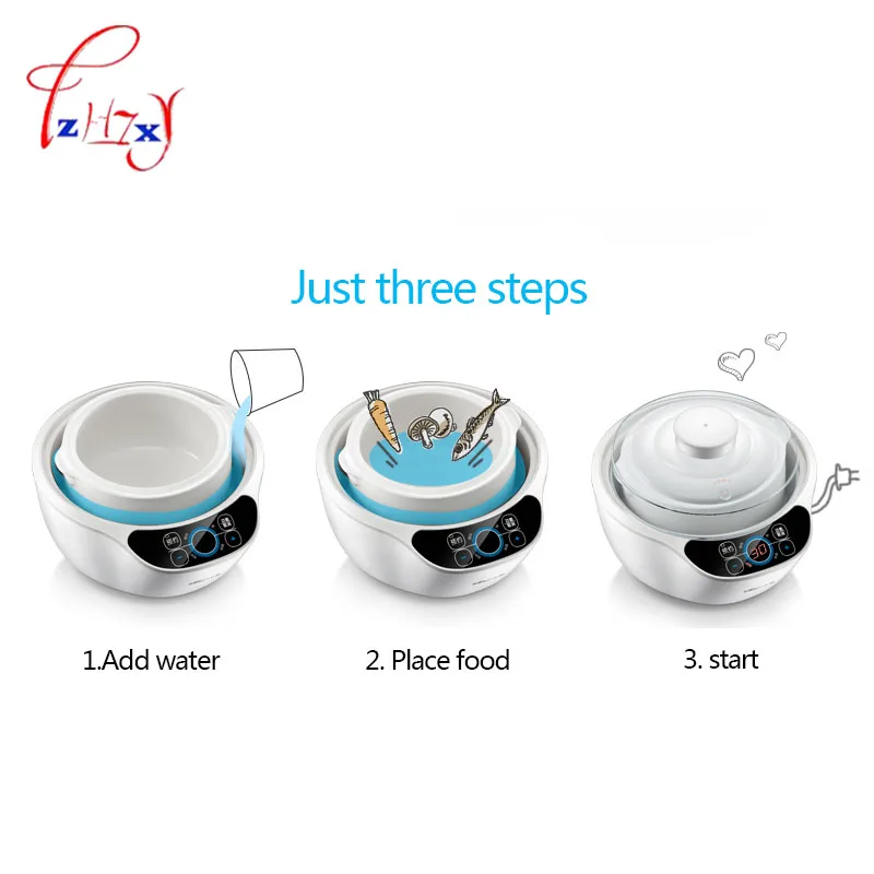 1.2L Automatic porridge pot Electric Cookers Slow Cooker 220V Mini Casserole Cooker Electric Stoves DDZ-A12A1 1pc