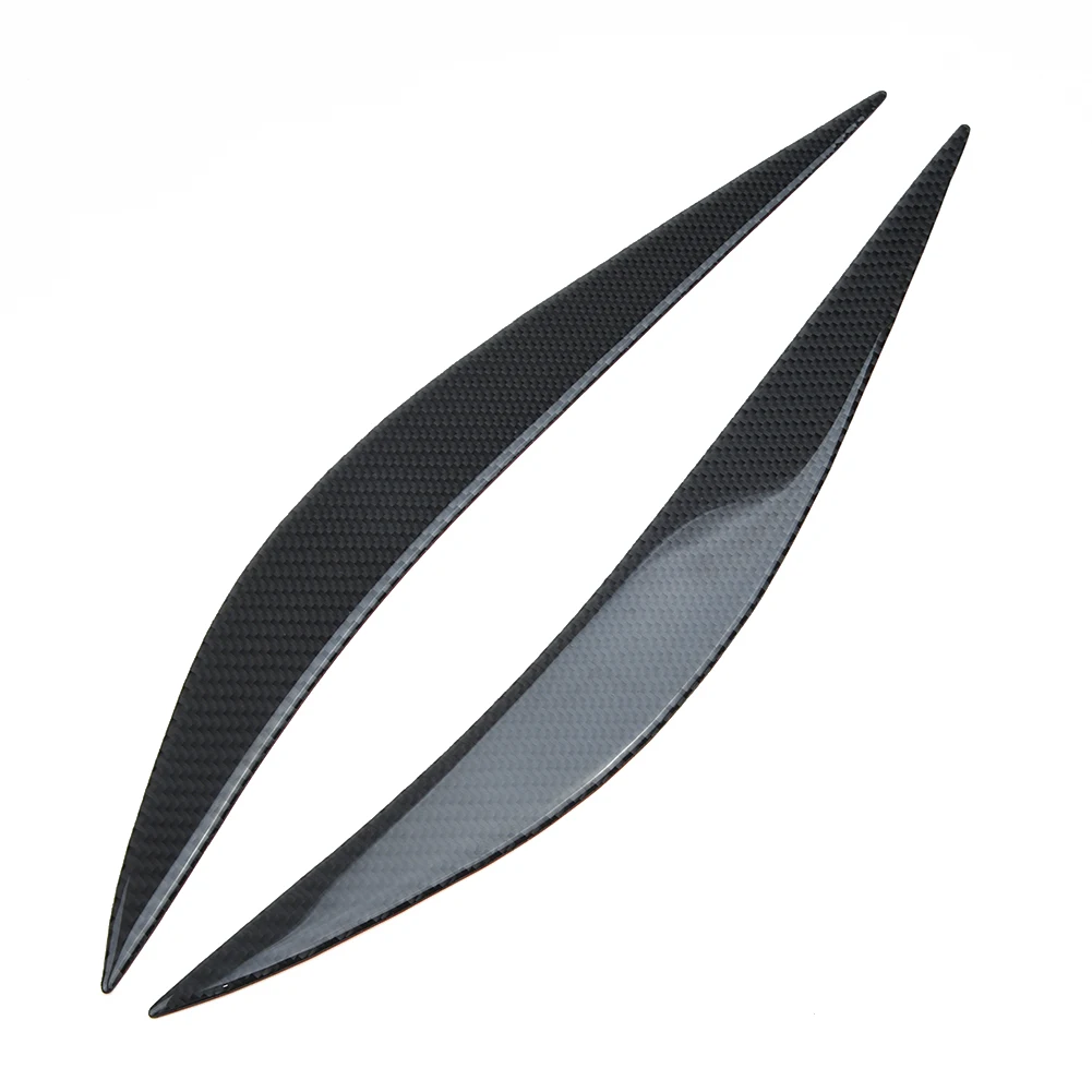 

Accessories Headlight Eye Lid Cover Carbon Fiber Black Glossy UV Coating Replacement For BMW F80 M3 F82 F83 14-18