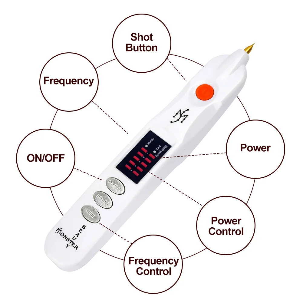 Electric Plasma Pen Removal Blackhead Dark Spot Pigment Anti Mole Tattoo Facial Wart Dark Spot Eye Lifting Beauty Skin Care Tool