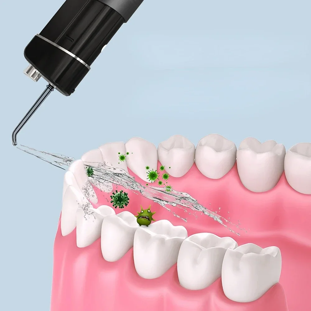 Portable Oral Irrigator Dental Whitening Water Jet Flosser Teeth Cleaning Mouth Washing Machine USB 3Mode 200MLFlusher