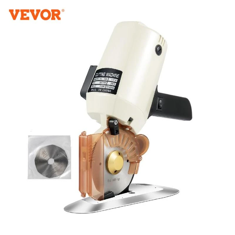 VEVOR cortador de tela eléctrico de 4 pulgadas, de corte de tela con cuchilla rotativa, octogonal, tijeras 250W para corte de cuero y lana|Tijeras de sastre| - AliExpress