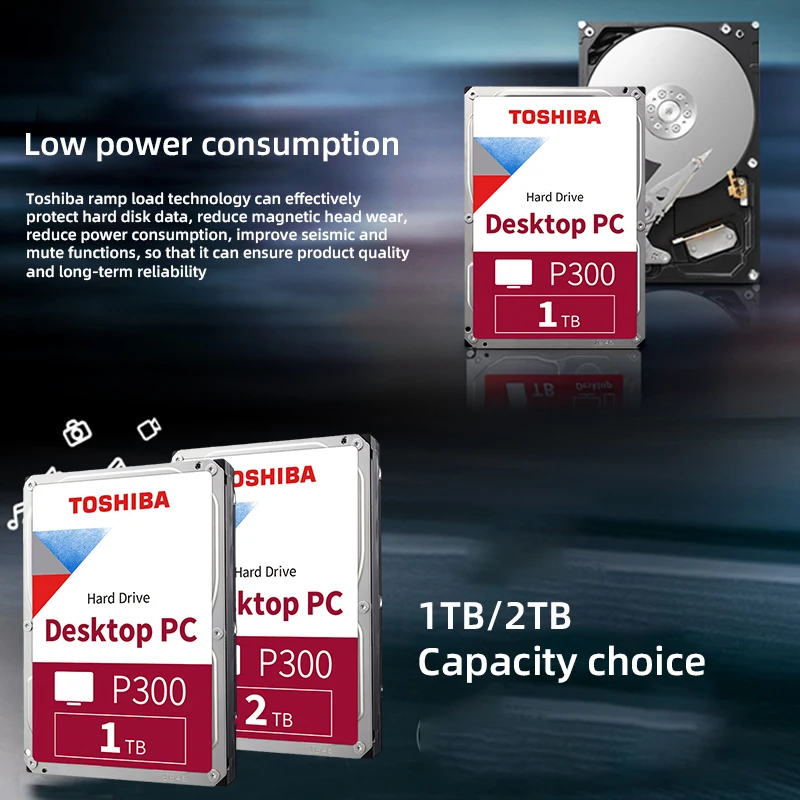 TOSHIBA PC  ϵ ̺, HDD 7200rpm SATA 6 Gb/s, 64 MB ĳ, 3.5 ġ HDWD110, P300