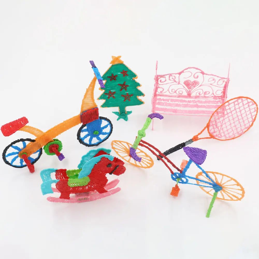 Colored PLA Filament for 3D Pen Printing 36M 50M 100M 150M 200M Smoke-free Safe Plastic Refill for 3D Children's Printing Pens — view 4