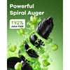 QWJoyBear Cold Press Juicer Machine: Easy to Clean Slow Masticating Juicer Extractor for Veggies and Fruits,92% Juice Yield High 5