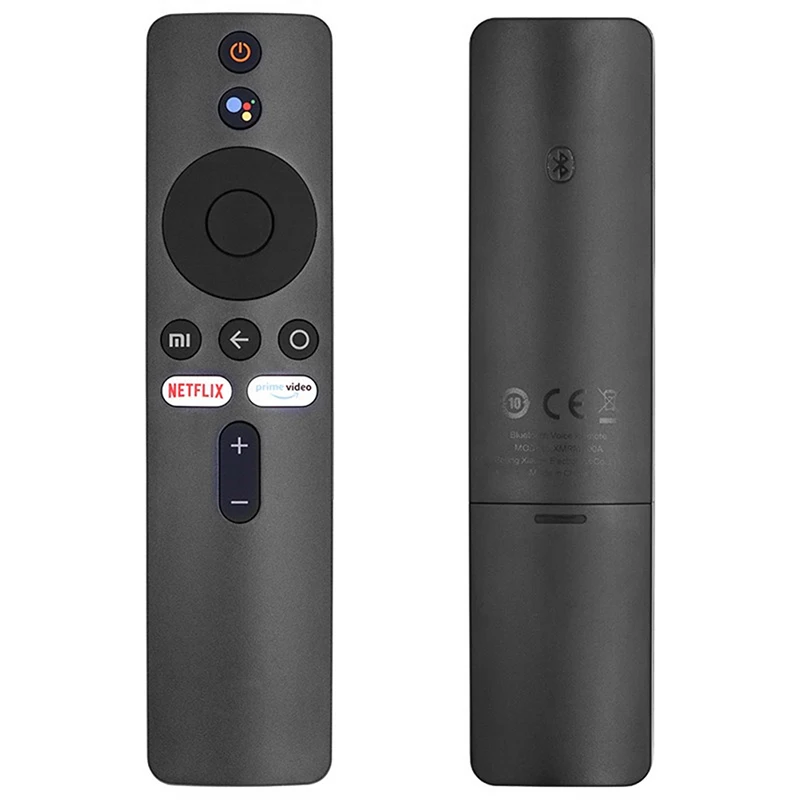 Controle remoto para xiaomi tv xmrm-006, com bluetooth, rede de voz, lcd, versão internacional, aimrmitv b a/mi box s 3, versão internacional