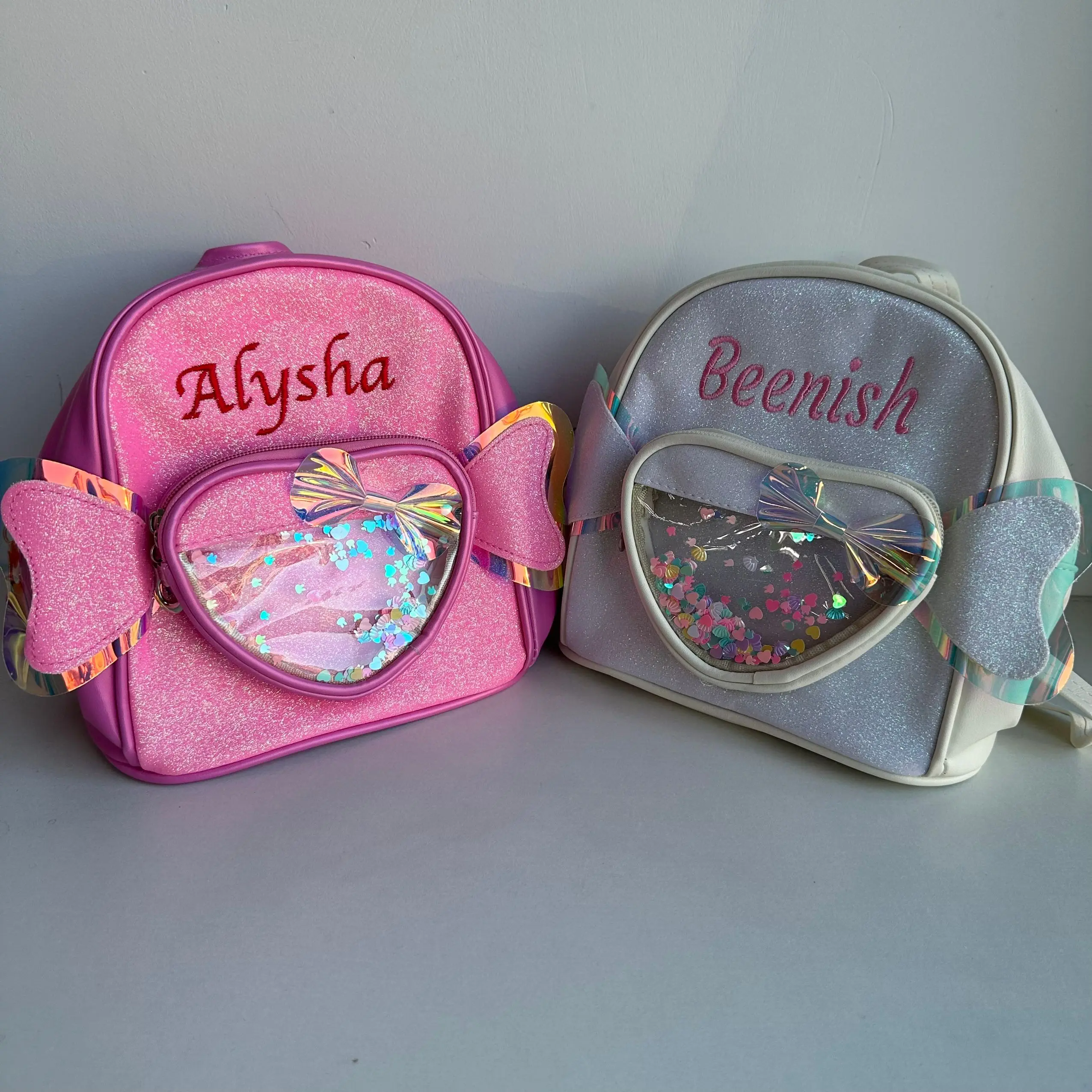 Personalized Kindergarten Backpack, Children's Cartoon Backpack, Cute Girl, Love  Wings, Lightweight Baby Backpack 2