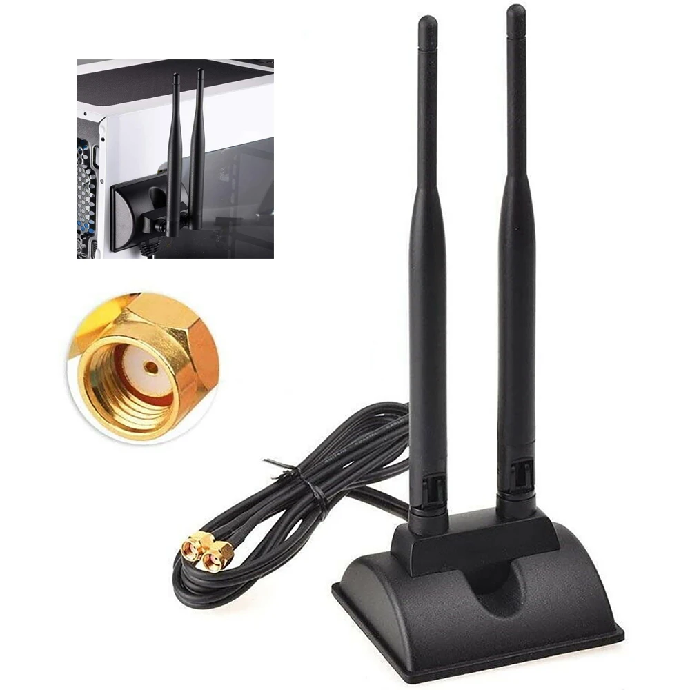 6dBi Helium Miner Antenna Dual 2.4GHz 5.0GHz 5.8GHz  For Network Card USB Wireless WiFi Router Hotspot Dual Glue Stick Antenna best antenna for rak miner