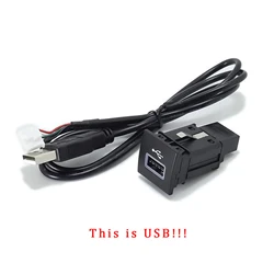 Universal QC3.0 Type C PD USB Quick Car Charger Socket with Nondestructive Replacement Harness 12V/24V (USB Connector)