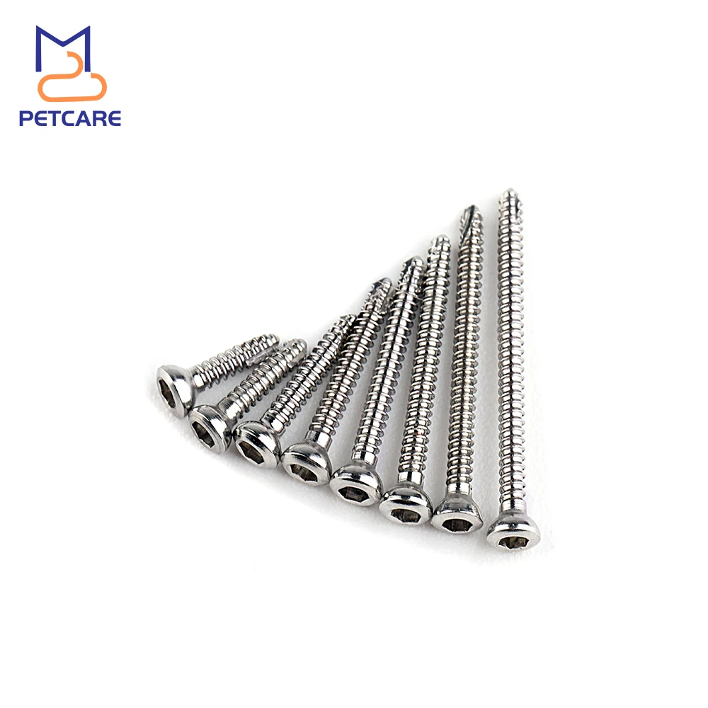 

2.0mm Self-Tapping Cortical Screws for Pets, Veterinary Orthopedic Implants, Orthopedics, Surgical Implants, Dog Accessories
