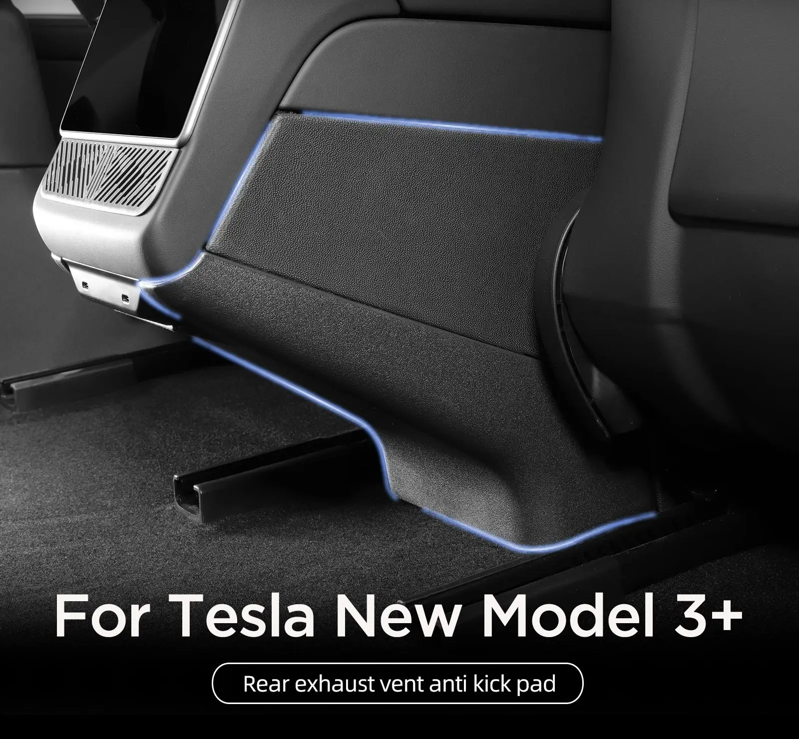 

for Tesla Model 3 Highland 2024 Air Outlet Anti Kick Pad Both Side Protection Patch Anti-dirty Cover Car Accessories